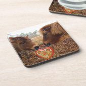 Miniatuur Donkey & Horse Valentijn Heart Drankjes Onderzetter (Linkerzijde)