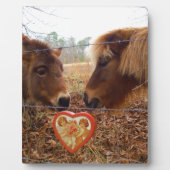 Miniatuur Donkey & Horse Valentijn Heart Fotoplaat (Voorkant)