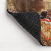 Miniatuur Donkey & Horse Valentijn Heart Muismat (Hoek)