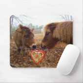 Miniatuur Donkey & Horse Valentijn Heart Muismat (Met muis)