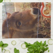 Miniatuur Donkey & Horse Valentijn Heart Theedoek (Gevouwen)