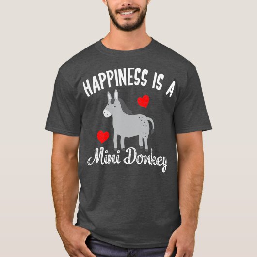 Miniatuur Donkey Mini Donkey Pet Donkey Lovers T-shirt (Voorkant)