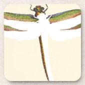 Miniatuur Dragonfly op witte achtergrond Drankjes Onderzetter (Voorkant)
