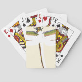 Miniatuur Dragonfly op witte achtergrond Speelkaarten (Achterkant)