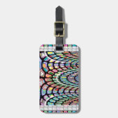 Miniatuur FineArt Abstract golfpatroon op cadeaus Bagagelabel (Voorkant verticaal)