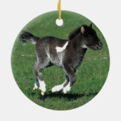 Miniatuur Foal Running Keramisch Ornament (Achterkant)