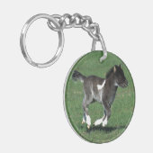 Miniatuur Foal Running Sleutelhanger (Voorkant Links)