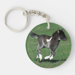 Miniatuur Foal Running Sleutelhanger