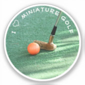 Miniatuur Golf Sticker (Voorkant)