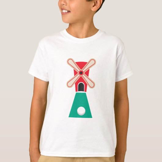 miniatuur golf windmolen t-shirt (Voorkant)