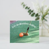 Miniatuur Golfdag Briefkaart (Staand voorkant)
