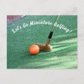 Miniatuur Golfdag Briefkaart (Voorkant)