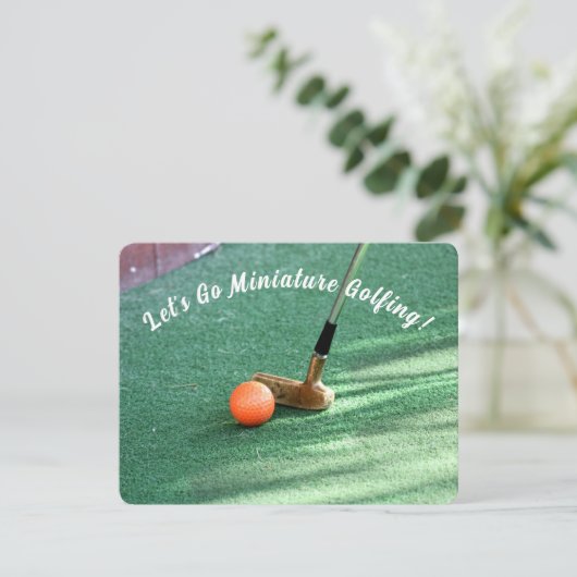 Miniatuur Golfdag Kaart (Staand voorkant)