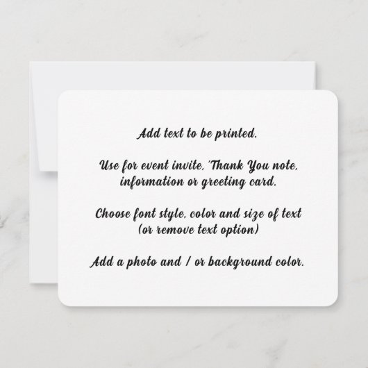 Miniatuur Golfdag Kaart (Achterkant)