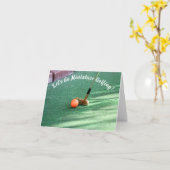 Miniatuur Golfdag Kaart (Gele Bloem)