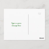 Miniatuur Green Forest Bonsai Pot Pedestal Leaves Briefkaart (Achterkant)