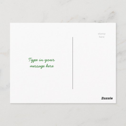 Miniatuur Green Forest Bonsai Pot Pedestal Leaves Briefkaart (Achterkant)