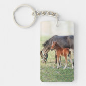 Miniatuur Horse Foal - Gepersonaliseerd Colt & Fil Sleutelhanger (Voorkant)