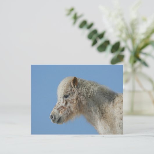 Miniatuur Horse Headshot Briefkaart (Staand voorkant)