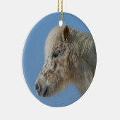 Miniatuur Horse Headshot Keramisch Ornament (Rechts)