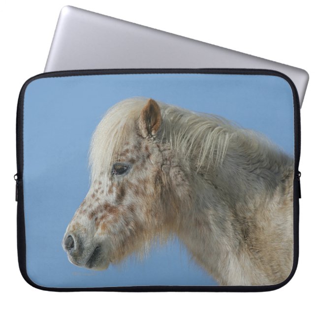 Miniatuur Horse Headshot Laptop Sleeve (Voorkant)