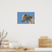Miniatuur Horse Headshot Poster (Keuken)
