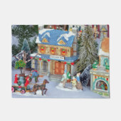 Miniatuur kerstdorp deurmat (Voorkant)