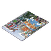 Miniatuur kerstdorp notitieboek (Linkerzijde)