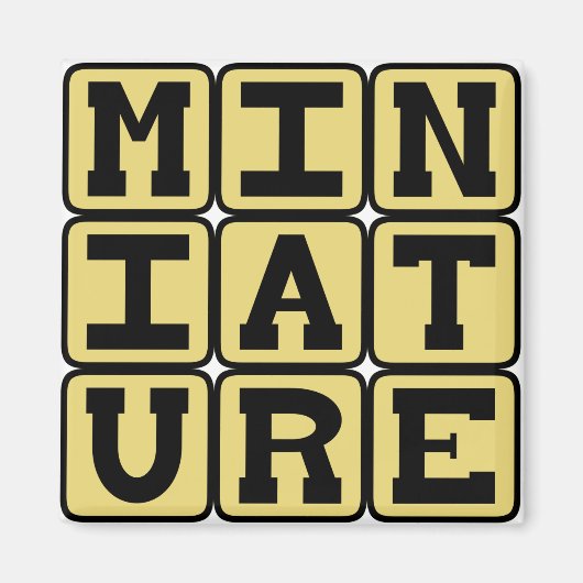 Miniatuur, Klein Verzameld Object Magneet (Voorkant)