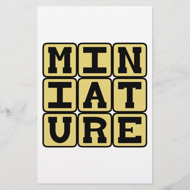 Miniatuur, Klein Verzameldingsobject (Voorkant)