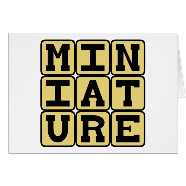 Miniatuur, kleine collectibel (Voorkant Horizontaal)