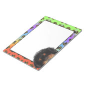 Miniatuur Kleurig hondpawpatroon Notitieblok (Schuin)