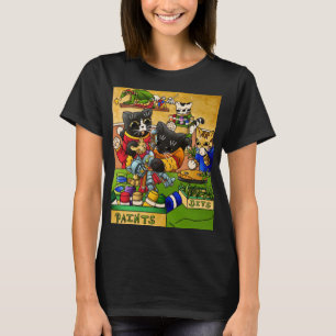 Miniatuur Knight Cat Model Schilderkatten T-shirt