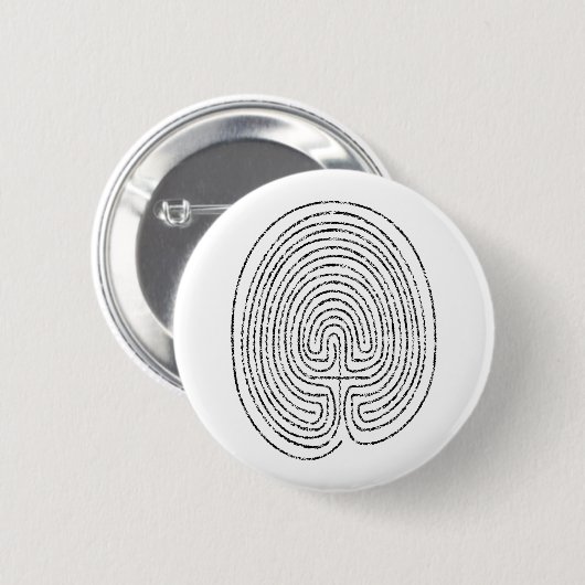 Miniatuur labyrint - ronde button 5,7 cm (Voorkant /achterkant)