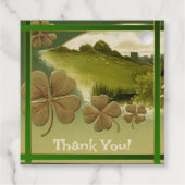 Miniatuur Leprechaun St Patrick's Day Bedankt FT Bedankjes Labels (Achterkant)