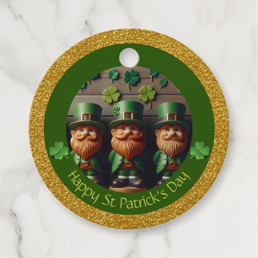 Miniatuur Leprechaun St Patrick's Day Bedankt RFT0 Bedankjes Labels (Voorkant)