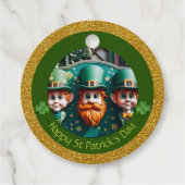 Miniatuur Leprechaun St Patrick's Day Bedankt RFT0 Bedankjes Labels (Voorkant)
