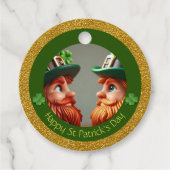 Miniatuur Leprechaun St Patrick's Day Bedankt RFT0 Bedankjes Labels (Voorkant)
