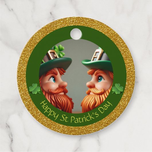 Miniatuur Leprechaun St Patrick's Day Bedankt RFT0 Bedankjes Labels (Voorkant)