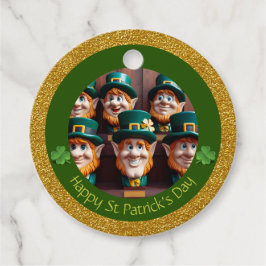 Miniatuur Leprechaun St Patrick's Day Bedankt RFT1 Bedankjes Labels
