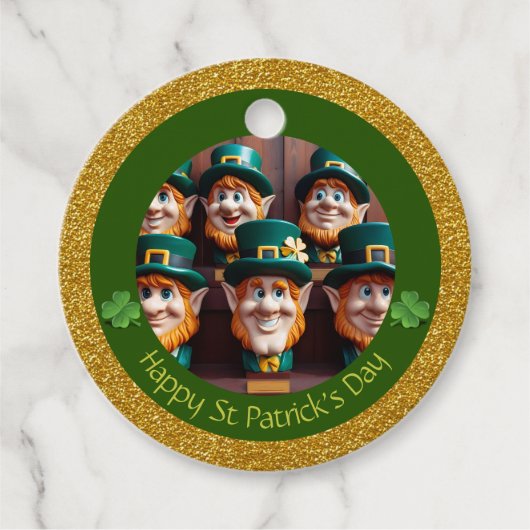 Miniatuur Leprechaun St Patrick's Day Bedankt RFT1 Bedankjes Labels