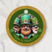 Miniatuur Leprechaun St Patrick's Day Bedankt RFT1 Bedankjes Labels (Voorkant)