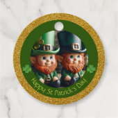 Miniatuur Leprechaun St Patrick's Day Bedankt RFT Bedankjes Labels (Voorkant)