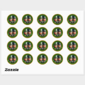 Miniatuur Leprechaun St Patrick's Day Bedankt RS01 Ronde Sticker (Vel)