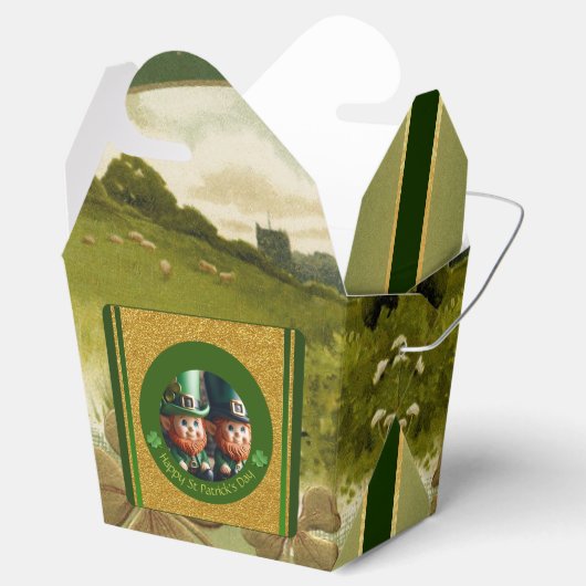 Miniatuur Leprechaun St Patrick's Day TOFB Bedankdoosjes (Geopend)