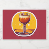 Miniatuur Magic Liquor Likeurfles Etiket (Enkel label)