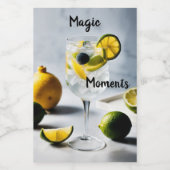Miniatuur Magic Liquor Wijn Etiket (Enkel label)