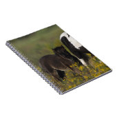 Miniatuur Mare & Foal in de bloemen Notitieboek (Rechterzijde)