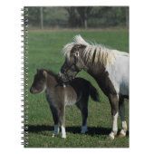 Miniatuur Mare & Foal Standing Notitieboek (Voorkant)