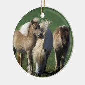 Miniatuur Mare & Foals 1 Keramisch Ornament (Links)